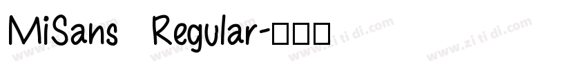 MiSans Regular字体转换
